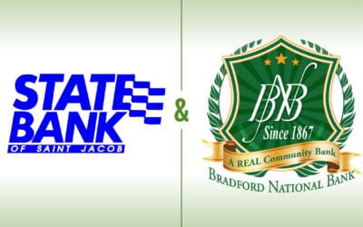 Bradford National Bank and State Bank of St. Jacob Announce Merger